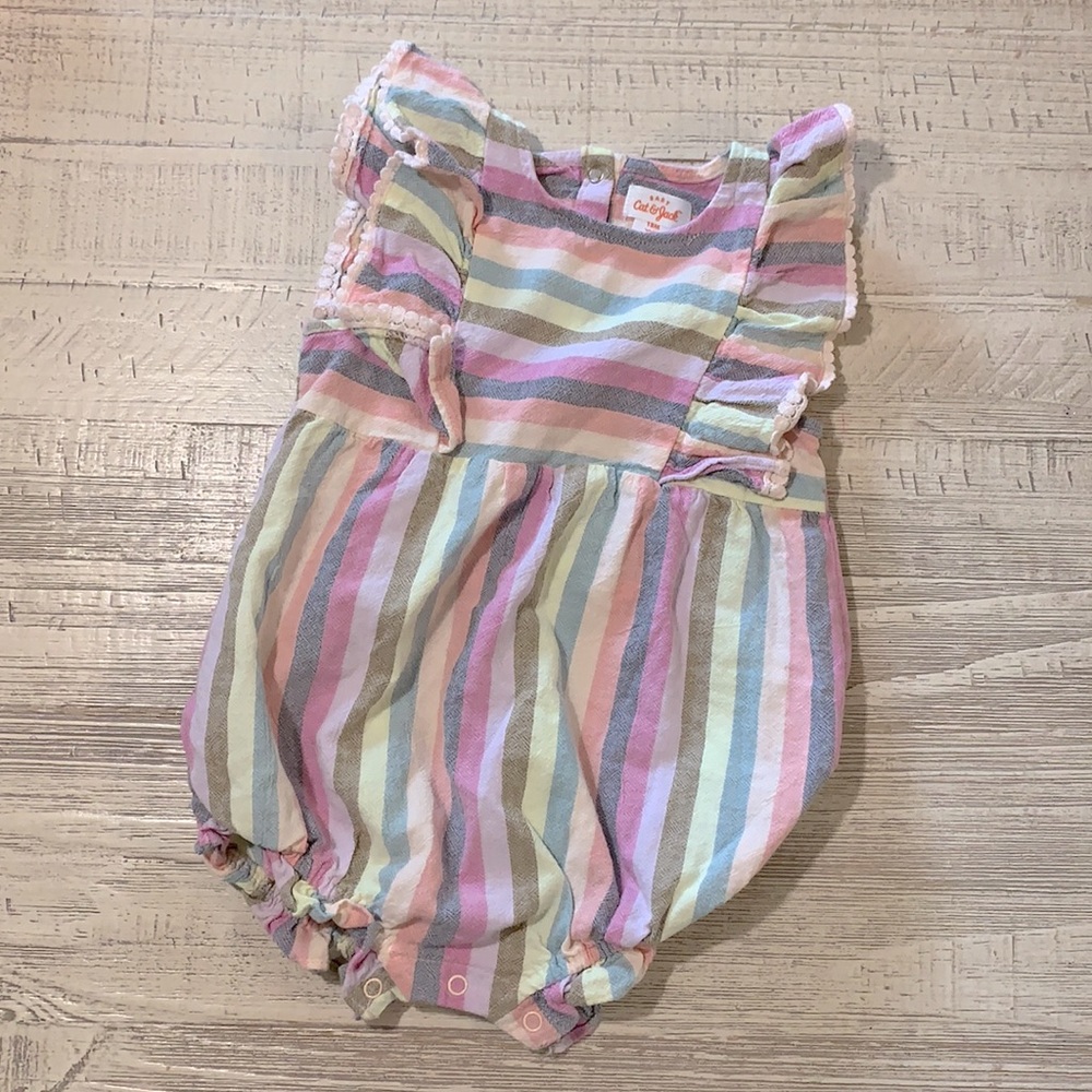 🔴5/$25| Cat & Jack striped Outfit